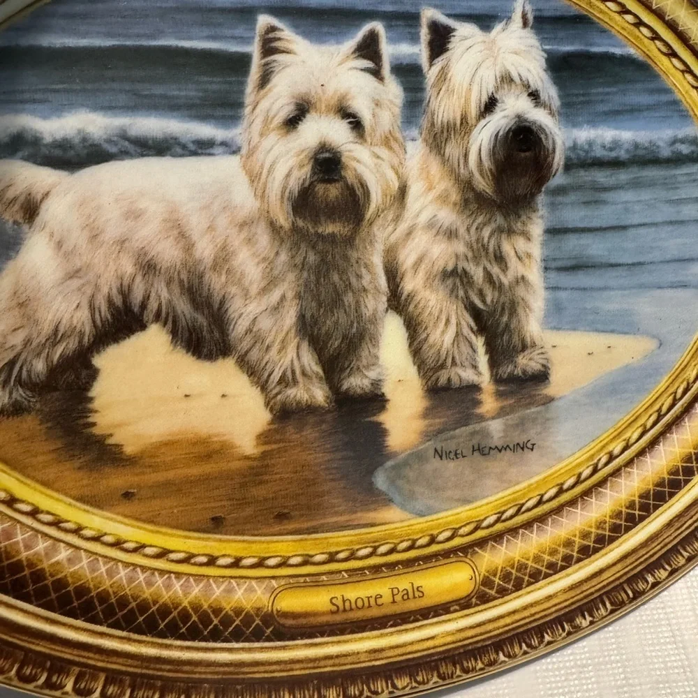 The Franklin Mint Plate “Shore Pals”by Nigel Hemming Limited Edition EUC